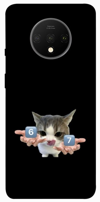 Чохол itsPrint Six Seven cat для OnePlus 7T, меми, купити оптом з доставкою