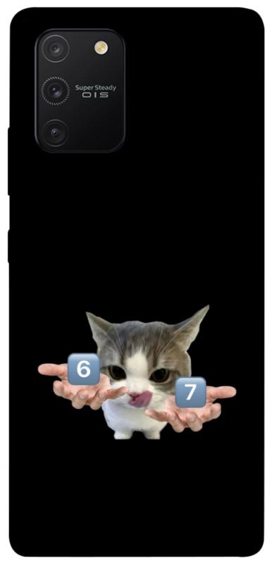 Чохол itsPrint Six Seven cat для Samsung Galaxy S10 Lite, меми, купити оптом з доставкою