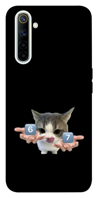 Чохол itsPrint Six Seven cat для Realme 6, меми, купити оптом з доставкою