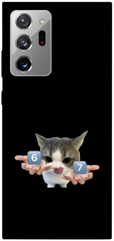 Чохол itsPrint Six Seven cat для Samsung Galaxy Note 20 Ultra, меми, купити оптом з доставкою