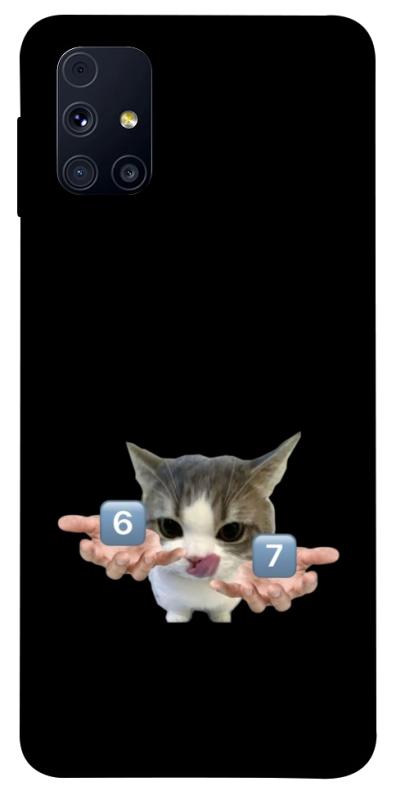 Чохол itsPrint Six Seven cat для Samsung Galaxy M31s, меми, купити оптом з доставкою