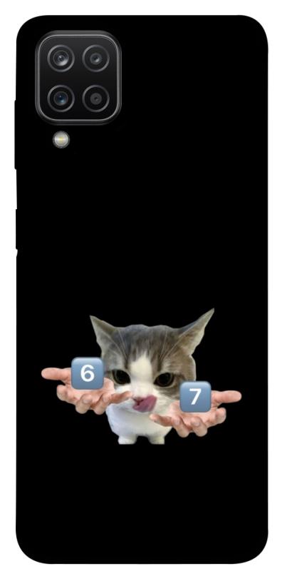 Чохол itsPrint Six Seven cat для Samsung Galaxy A12, меми, купити оптом з доставкою