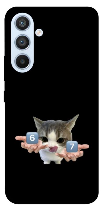 Чохол itsPrint Six Seven cat для Samsung Galaxy A54 5G, меми, купити оптом з доставкою