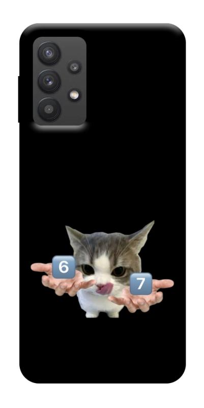 Чохол itsPrint Six Seven cat для Samsung Galaxy A32 (A326B) 5G, меми, купити оптом з доставкою