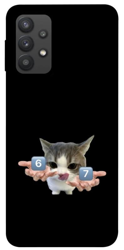 Чохол itsPrint Six Seven cat для Samsung Galaxy A32 (A325F) 4G, меми, купити оптом з доставкою