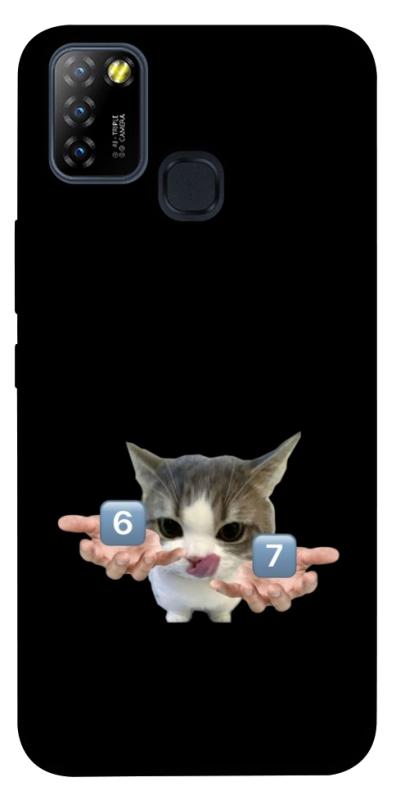 Чохол itsPrint Six Seven cat для Infinix Hot 10 Lite, меми, купити оптом з доставкою