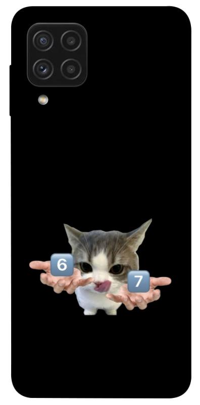 Чохол itsPrint Six Seven cat для Samsung Galaxy A22 4G, меми, купити оптом з доставкою