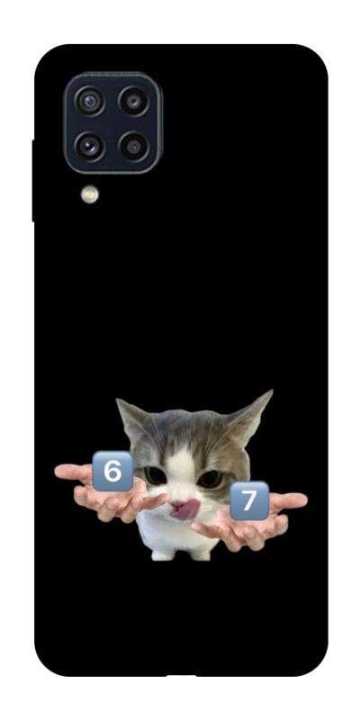 Чохол itsPrint Six Seven cat для Samsung Galaxy M32, меми, купити оптом з доставкою
