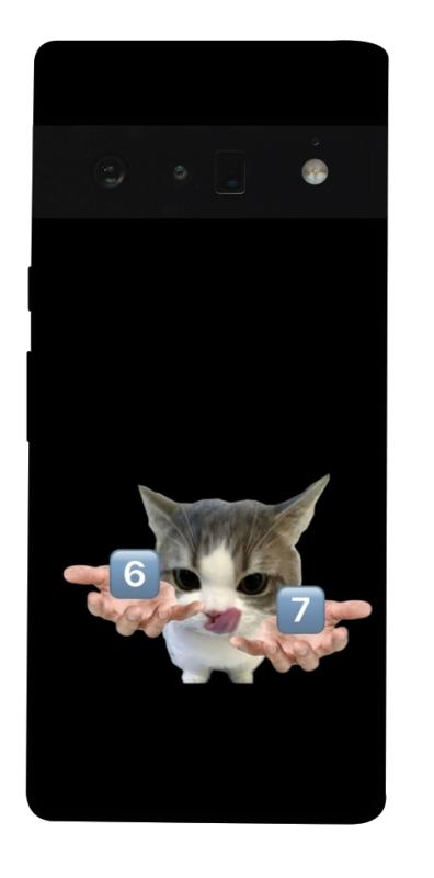 Чохол itsPrint Six Seven cat для Google Pixel 6 Pro, меми, купити оптом з доставкою