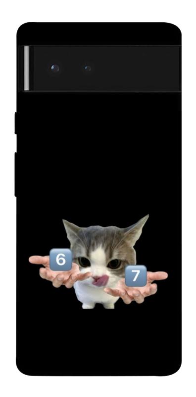 Чохол itsPrint Six Seven cat для Google Pixel 6, меми, купити оптом з доставкою