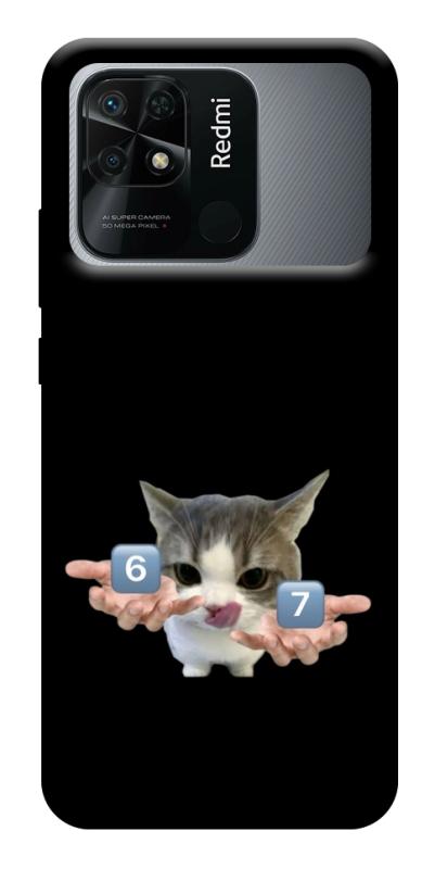Чохол itsPrint Six Seven cat для Xiaomi Redmi 10C, меми, купити оптом з доставкою