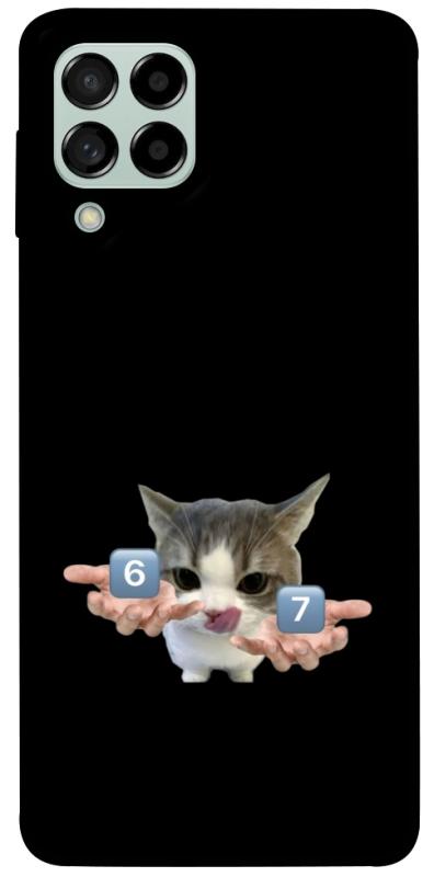Чохол itsPrint Six Seven cat для Samsung Galaxy M53 5G, меми, купити оптом з доставкою
