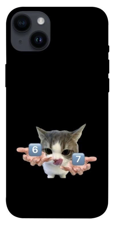 Чохол itsPrint Six Seven cat для Apple iPhone 14 Plus (6.7"), меми, купити оптом з доставкою