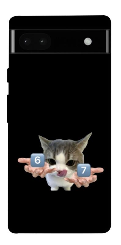 Чохол itsPrint Six Seven cat для Google Pixel 6a, меми, купити оптом з доставкою