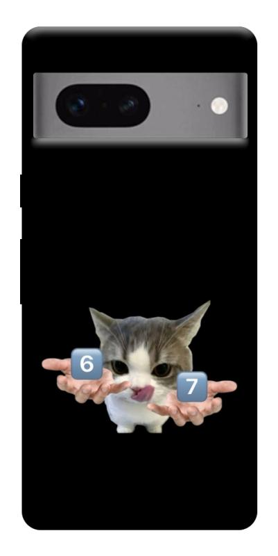 Чохол itsPrint Six Seven cat для Google Pixel 7, меми, купити оптом з доставкою