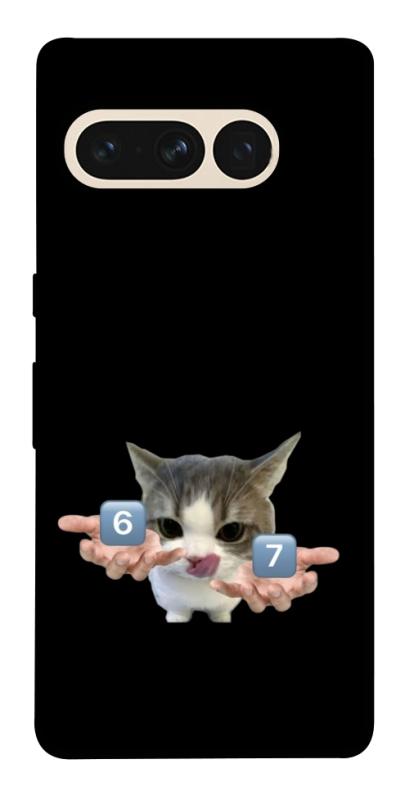 Чохол itsPrint Six Seven cat для Google Pixel 7 Pro, меми, купити оптом з доставкою