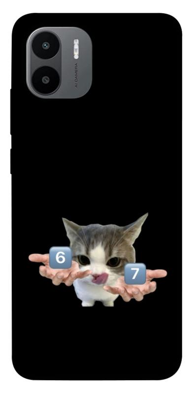 Чохол itsPrint Six Seven cat для Xiaomi Redmi A1 / A2, меми, купити оптом з доставкою