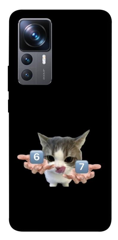Чохол itsPrint Six Seven cat для Xiaomi 12T / 12T Pro, меми, купити оптом з доставкою