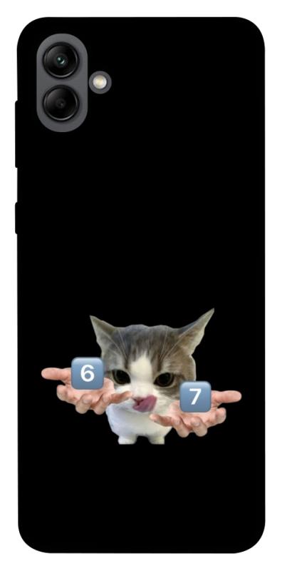 Чохол itsPrint Six Seven cat для Samsung Galaxy A04, меми, купити оптом з доставкою