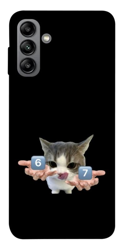Чохол itsPrint Six Seven cat для Samsung Galaxy A04s, меми, купити оптом з доставкою