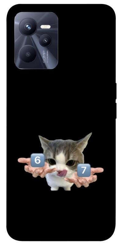 Чохол itsPrint Six Seven cat для Realme C35, меми, купити оптом з доставкою