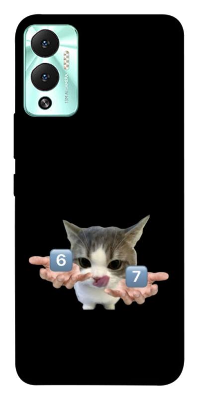 Чохол itsPrint Six Seven cat для Infinix Hot 12 Play, меми, купити оптом з доставкою