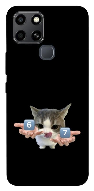 Чохол itsPrint Six Seven cat для Infinix Smart 6, меми, купити оптом з доставкою