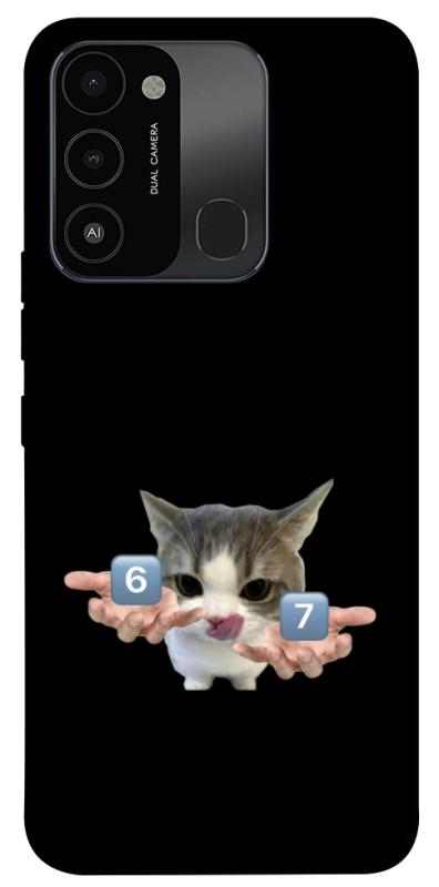 Чохол itsPrint Six Seven cat для Tecno Spark Go 2022 (KG5m), меми, купити оптом з доставкою