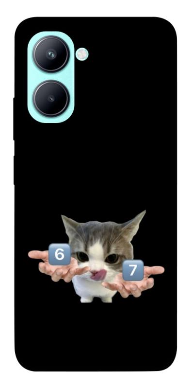Чохол itsPrint Six Seven cat для Realme C33, меми, купити оптом з доставкою