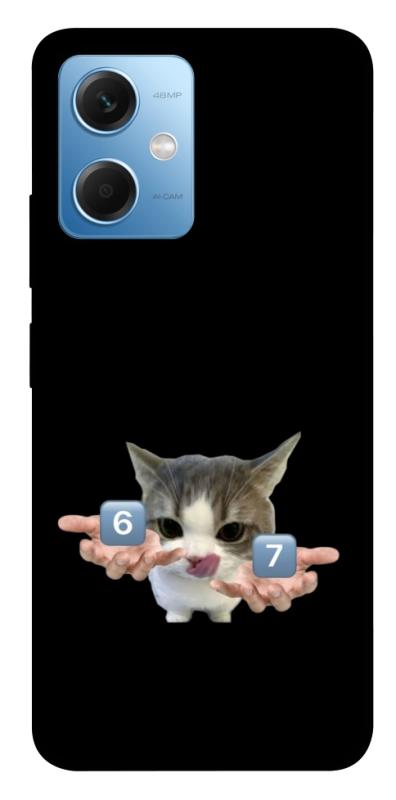 Чохол itsPrint Six Seven cat для Xiaomi Redmi Note 12 5G, меми, купити оптом з доставкою