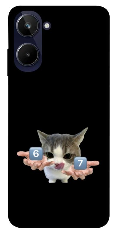Чохол itsPrint Six Seven cat для Realme 10 4G, меми, купити оптом з доставкою