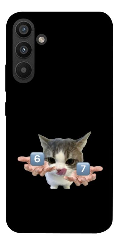 Чохол itsPrint Six Seven cat для Samsung Galaxy A34 5G, меми, купити оптом з доставкою