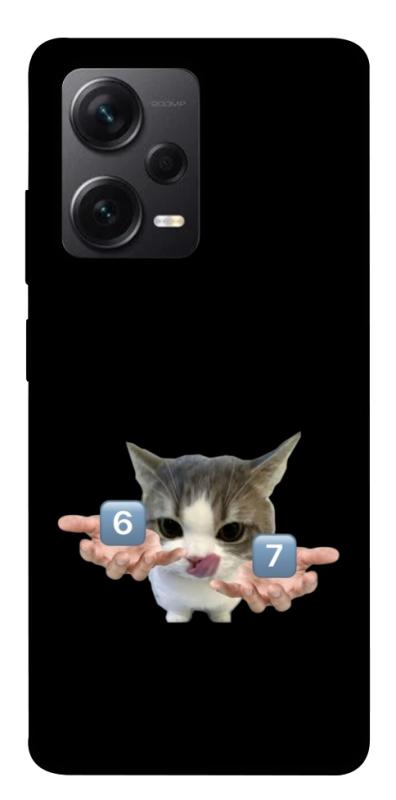 Чохол itsPrint Six Seven cat для Xiaomi Redmi Note 12 Pro+ 5G, меми, купити оптом з доставкою