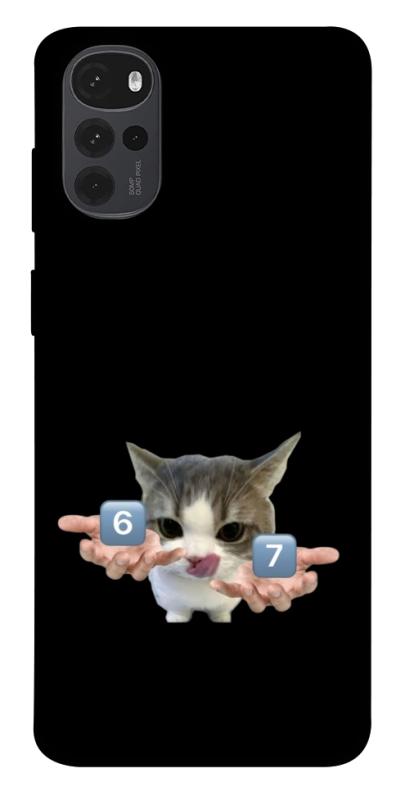 Чохол itsPrint Six Seven cat для Motorola Moto G22, меми, купити оптом з доставкою