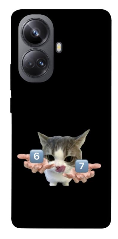 Чохол itsPrint Six Seven cat для Realme 10 Pro+, меми, купити оптом з доставкою