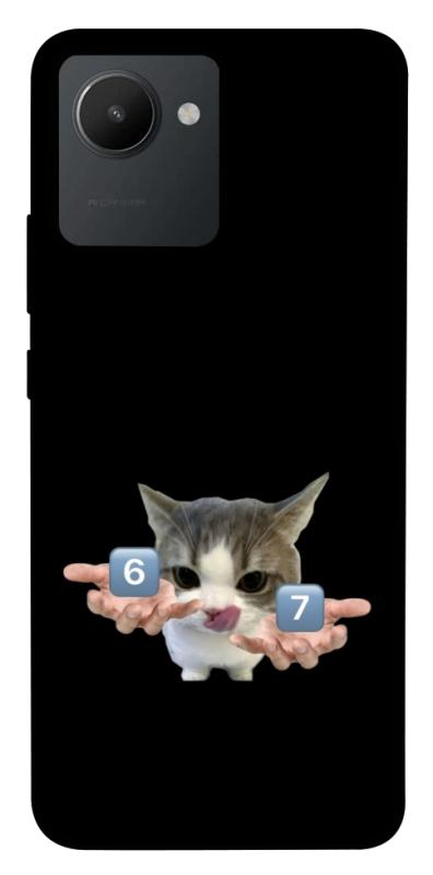 Чохол itsPrint Six Seven cat для Realme C30s, меми, купити оптом з доставкою