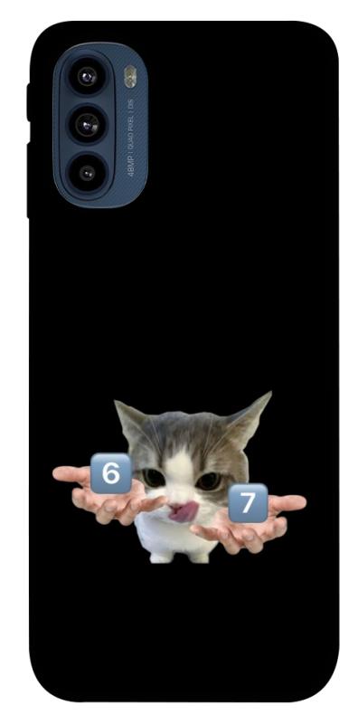 Чохол itsPrint Six Seven cat для Motorola Moto G41, меми, купити оптом з доставкою