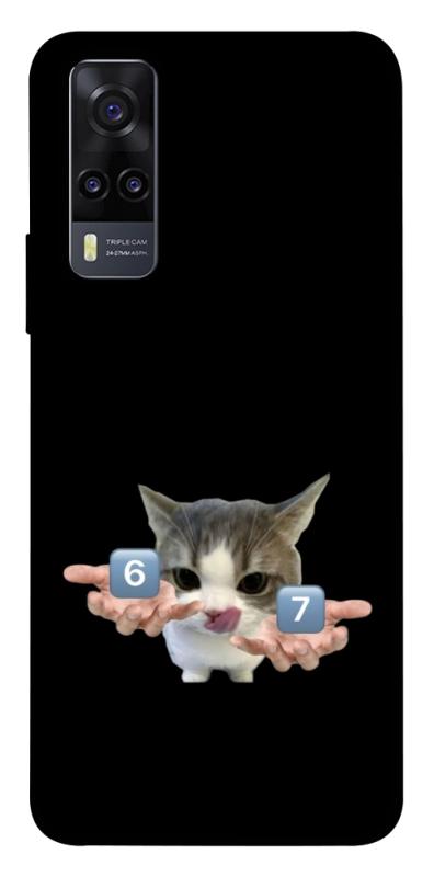 Чохол itsPrint Six Seven cat для Vivo Y31, меми, купити оптом з доставкою