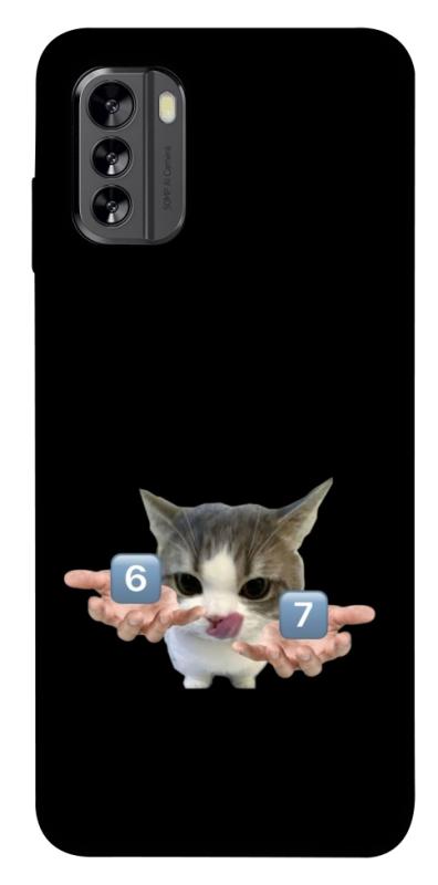 Чохол itsPrint Six Seven cat для Nokia G60, меми, купити оптом з доставкою