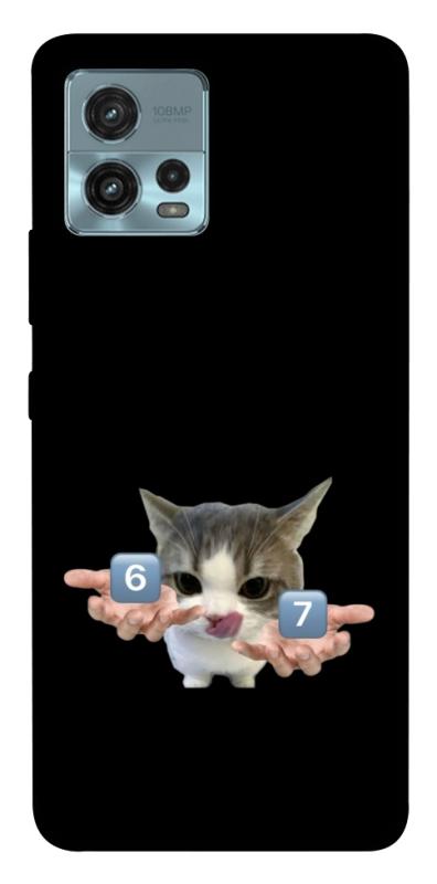Чохол itsPrint Six Seven cat для Motorola Moto G72, меми, купити оптом з доставкою