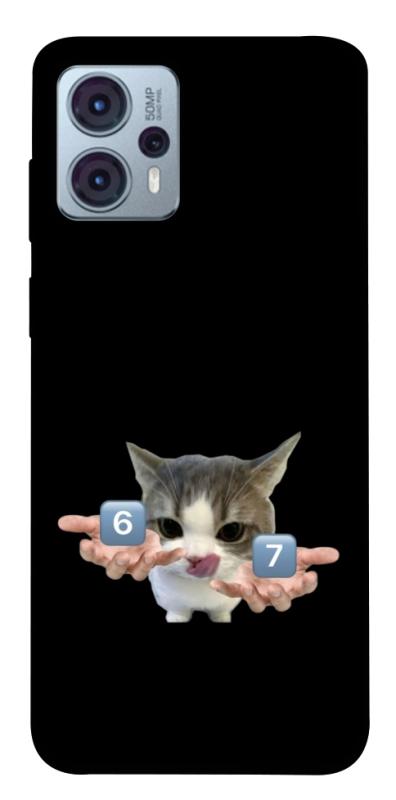 Чохол itsPrint Six Seven cat для Motorola Moto G23, меми, купити оптом з доставкою