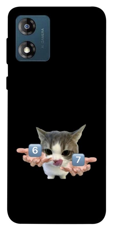Чохол itsPrint Six Seven cat для Motorola Moto E13, меми, купити оптом з доставкою