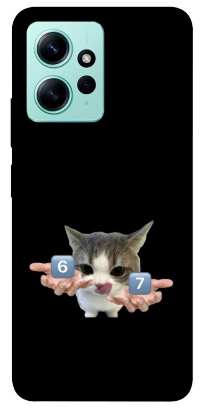 Чохол itsPrint Six Seven cat для Xiaomi Redmi Note 12 4G, меми, купити оптом з доставкою