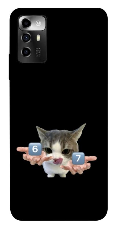 Чохол itsPrint Six Seven cat для ZTE Blade V40 Vita, меми, купити оптом з доставкою