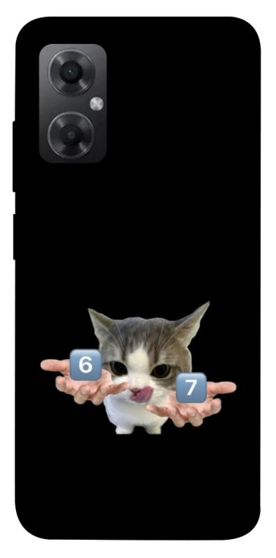Чохол itsPrint Six Seven cat для Xiaomi Redmi Note 11R, меми, купити оптом з доставкою