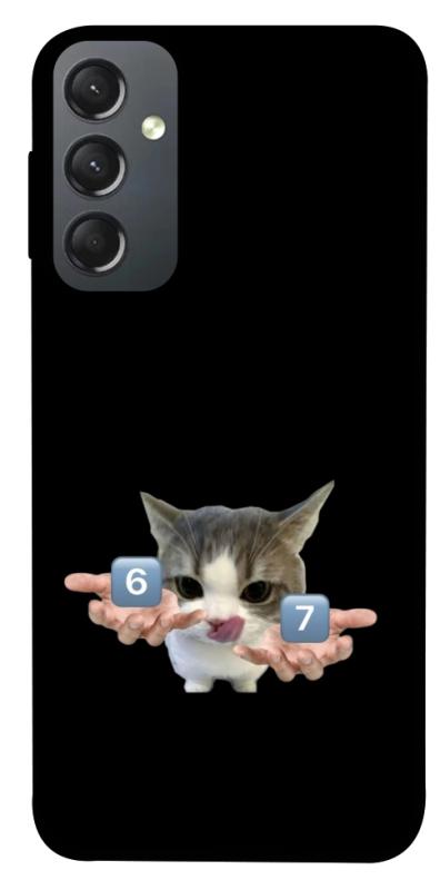 Чохол itsPrint Six Seven cat для Samsung Galaxy A24 4G, меми, купити оптом з доставкою