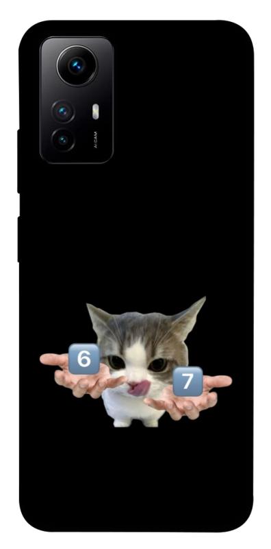 Чохол itsPrint Six Seven cat для Xiaomi Redmi Note 12S, меми, купити оптом з доставкою