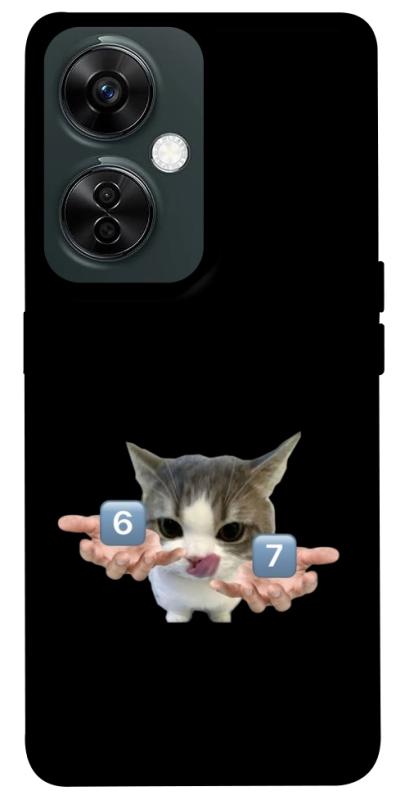 Чохол itsPrint Six Seven cat для OnePlus Nord CE 3 Lite, меми, купити оптом з доставкою