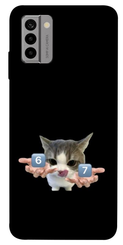 Чохол itsPrint Six Seven cat для Nokia G22, меми, купити оптом з доставкою