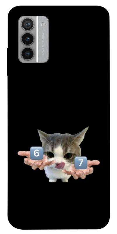 Чохол itsPrint Six Seven cat для Nokia G42, меми, купити оптом з доставкою